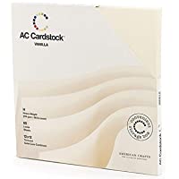American Crafts Set De Scrapbooking Solid Vanilla Cardstock AC 30X30Cm